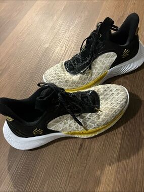 Under Armour Black Athletic Sneakers with Gold Logo Accent 5 Star Ratings